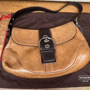 Vintage tan Coach soho shoulder bag